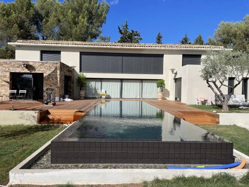 Travaux de rénovation et mise au norme de villa ancienne à Eguilles secteur Aix-en-Provence